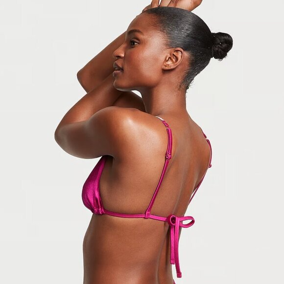 New! SET Victoria’s Secret Swim Shine Strap Bikini Top & Bottom  10480 - Picture 3 of 12